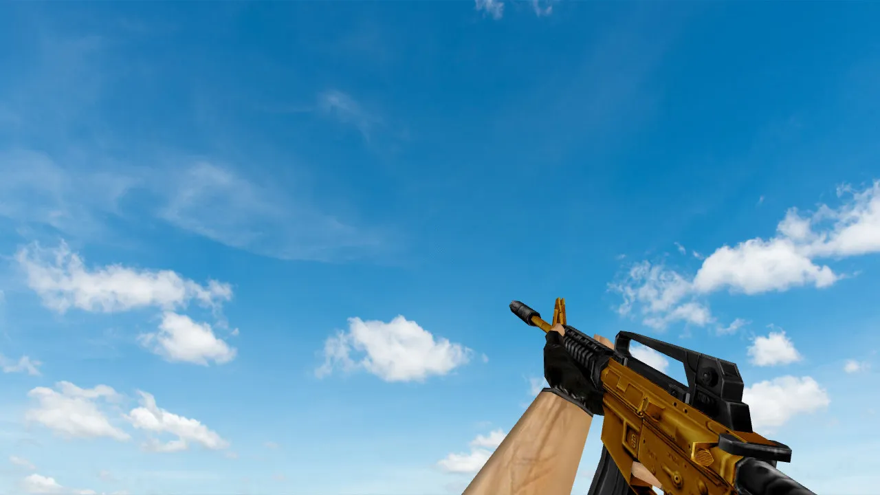 Пак моделей оружия «Gold Weapons Pack V3» для CS 1.6: v_ p_ w_ модели, звуки, анимация осмотра — скриншот 16
