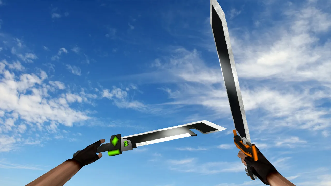 Скачать Модель ножей «Takatalvi's Blades» для CS 1.6: v_ модели, p_ модели, w_ модели, звуки и анимация - Скриншот
