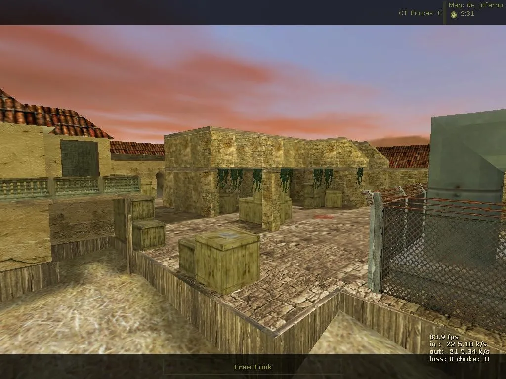 Карта «de_inferno_old» для CS 1.6 - Тактика и особенности — скриншот 6