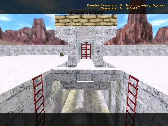 Скачать Карта de_snipe_it5_xmas для CS 1.6 - тактика и особенности - Скриншот