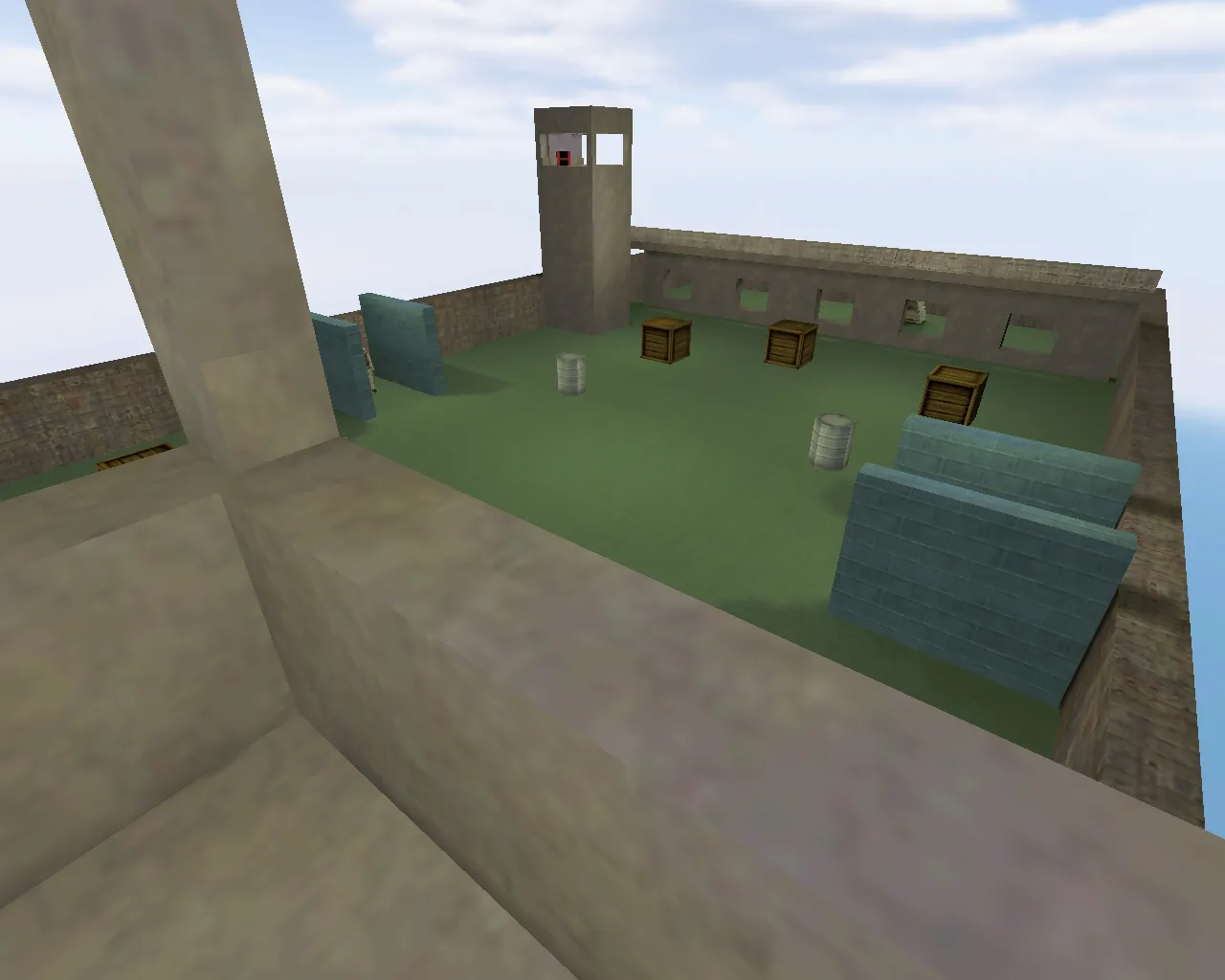 Скачать Карта «cs_deathmatch» для CS 1.6: спавны, баланс, .nav для ботов и оптимизация wpoly/epoly - Скриншот