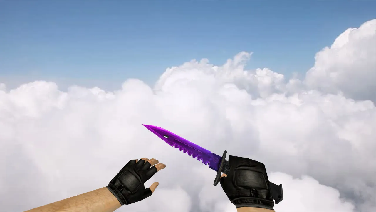 Скачать Модель ножа M9 Bayonet Redux (v_, p_, w_) для CS 1.6: звуки, анимация осмотра, текстуры и настройка - Скриншот