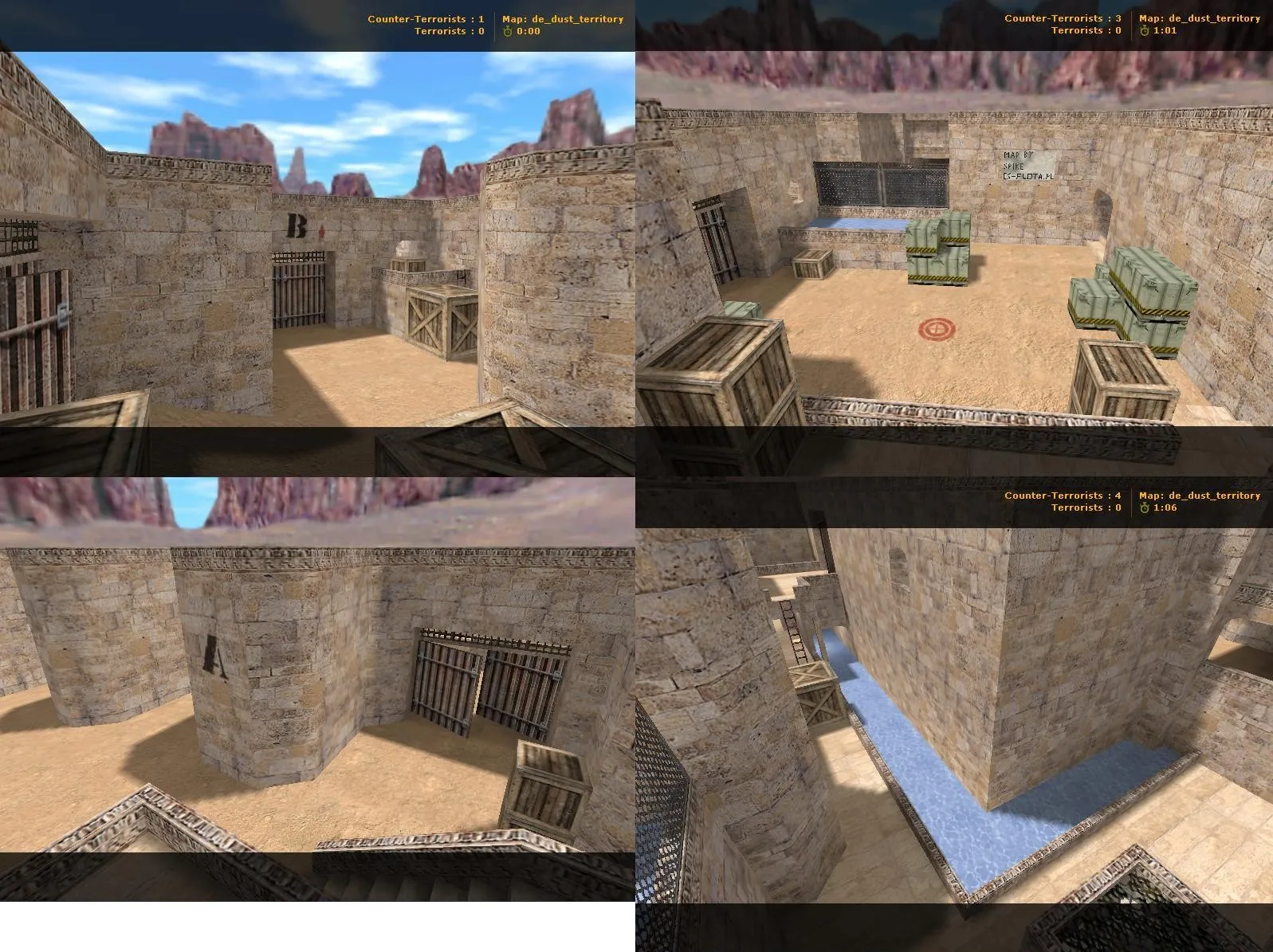 Скачать Карта de_dust_territory для CS 1.6: точки, раскидки, .nav и оптимизация wpoly/epoly - Скриншот