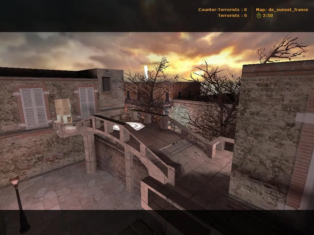 Скачать Карта de_sunset_france для CS 1.6 - Тактическое превосходство на новом уровне - Скриншот