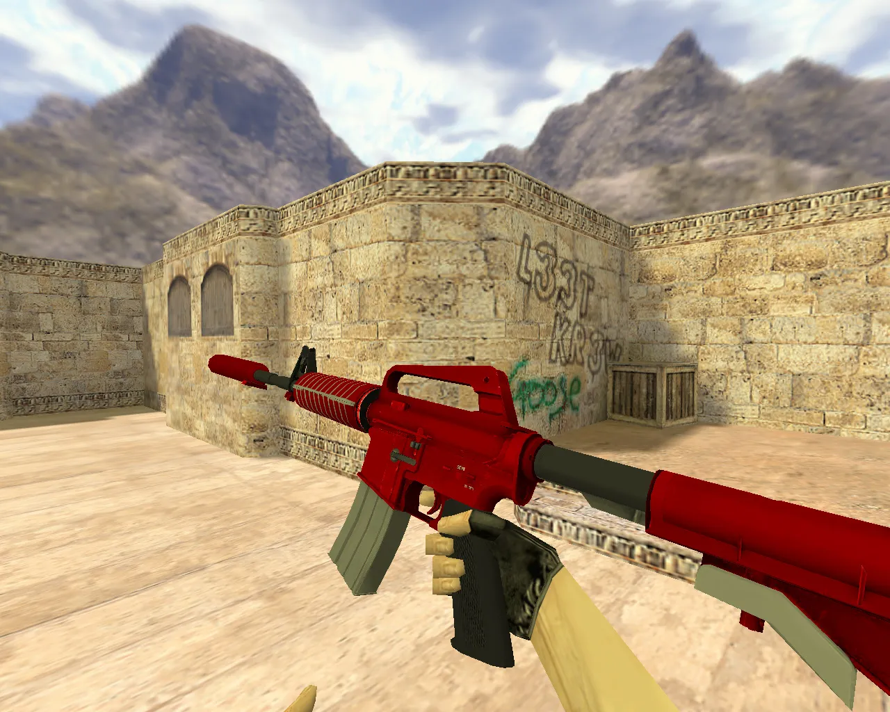 Скачать Модель v_m4a1 «М4А1 Хот-род» для CS 1.6: p_m4a1, w_m4a1, звуки, анимации осмотра и текстуры - Скриншот