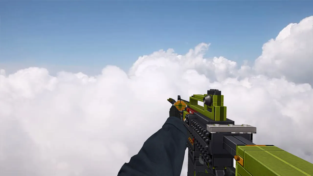 Скачать Модель M4A1 LEGO CSGO anims v_ для CS 1.6: w_ p_ модели, звуки, анимация осмотра и текстуры - Скриншот