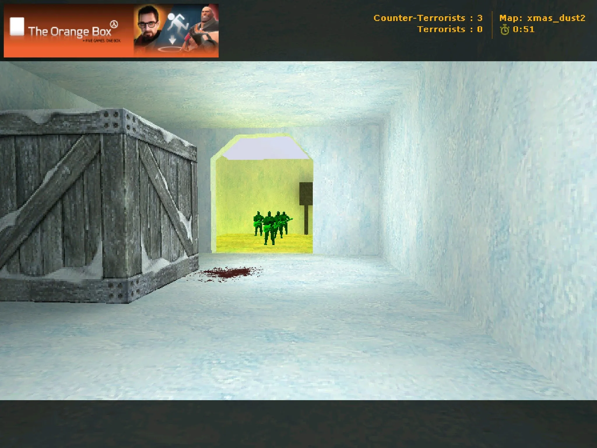 Скачать Карта xmas_dust2 для CS 1.6 – Зимняя версия классической карты - Скриншот
