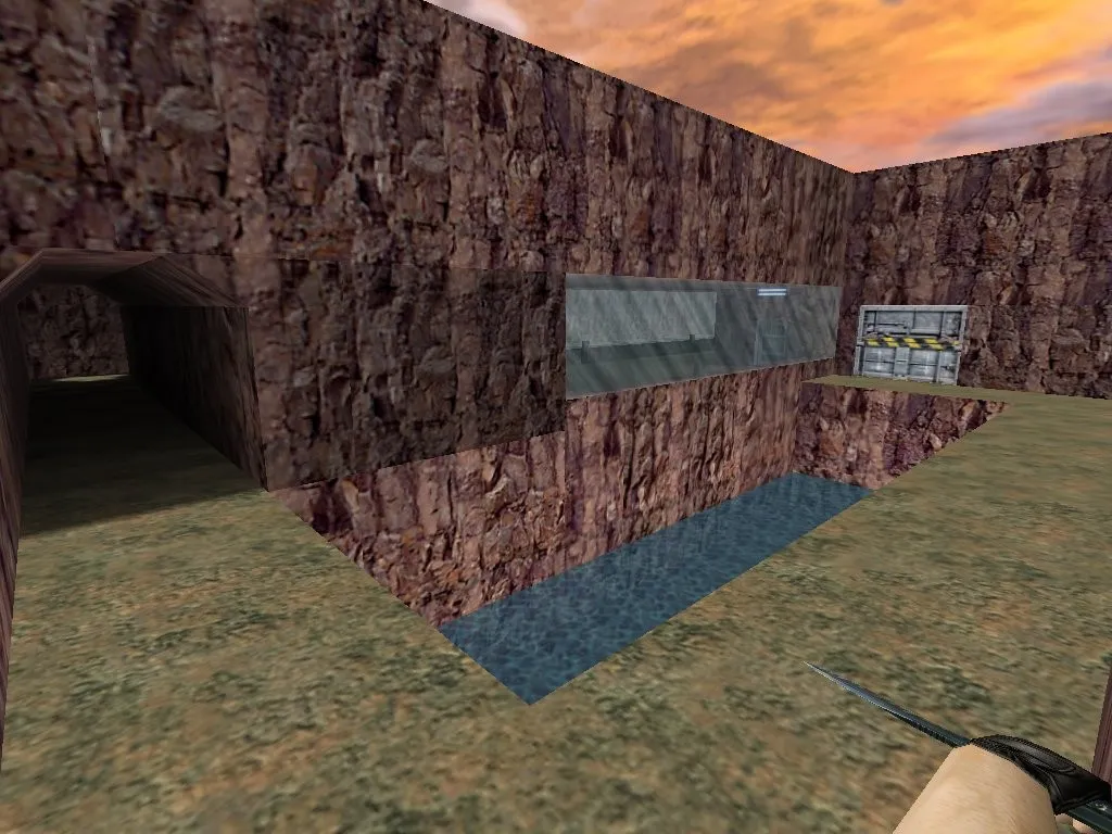 Скачать deathrun_mountains — карта для CS 1.6: точки за ТТ, ловушки и спавн, .nav для ботов - Скриншот