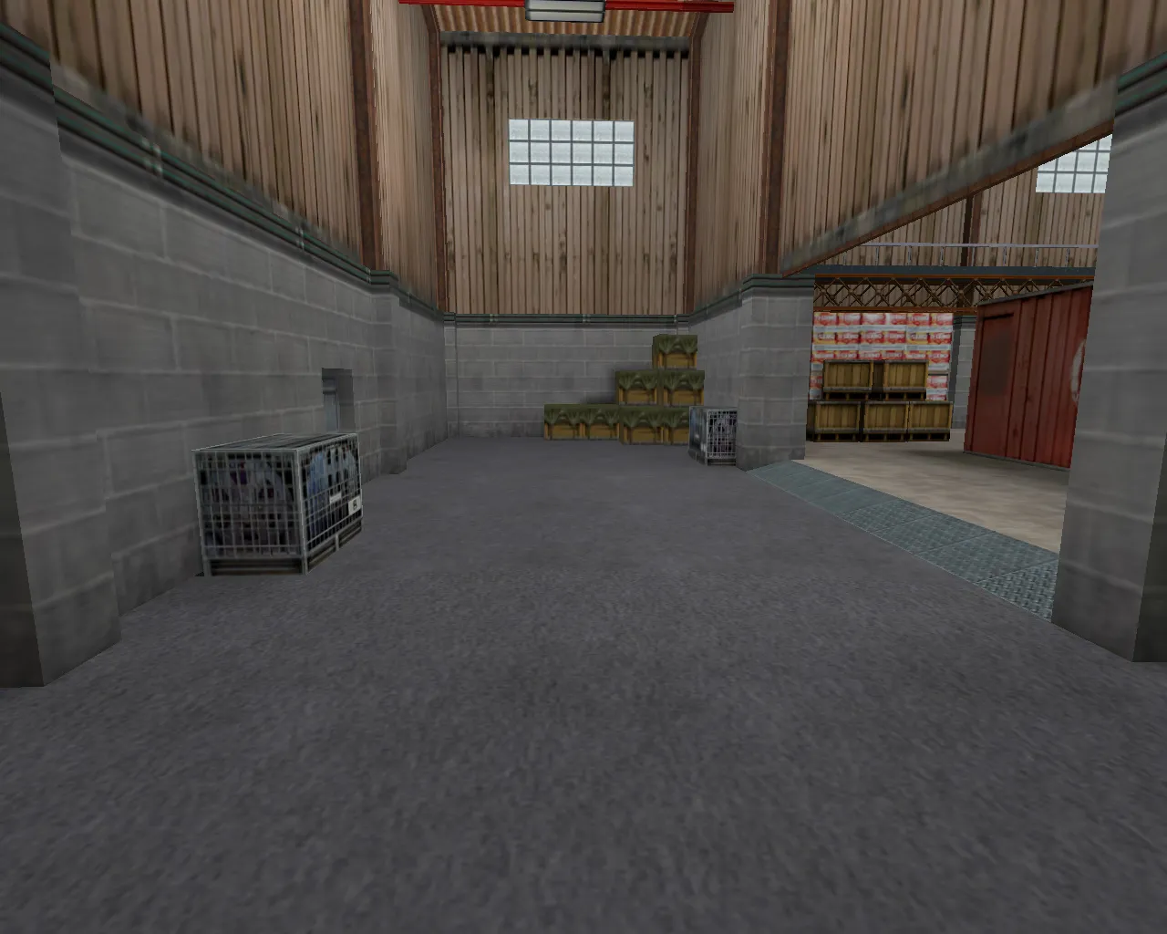 Скачать aim_warehouse для CS 1.6: aim карта с точками, спавнами и бот-навигацией .nav - Скриншот