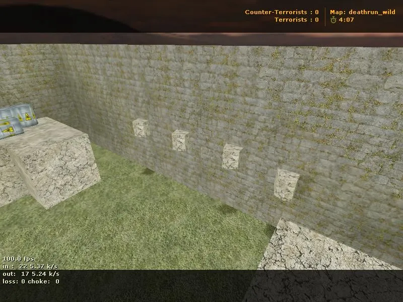 Скачать deathrun_wild для CS 1.6: карта deathrun, точки, маршруты, боты и оптимизация - Скриншот