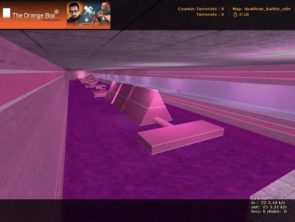 Скачать deathrun_barbie_csbr карта для CS 1.6: ловушки, раунды, .nav и баланс команд - Скриншот