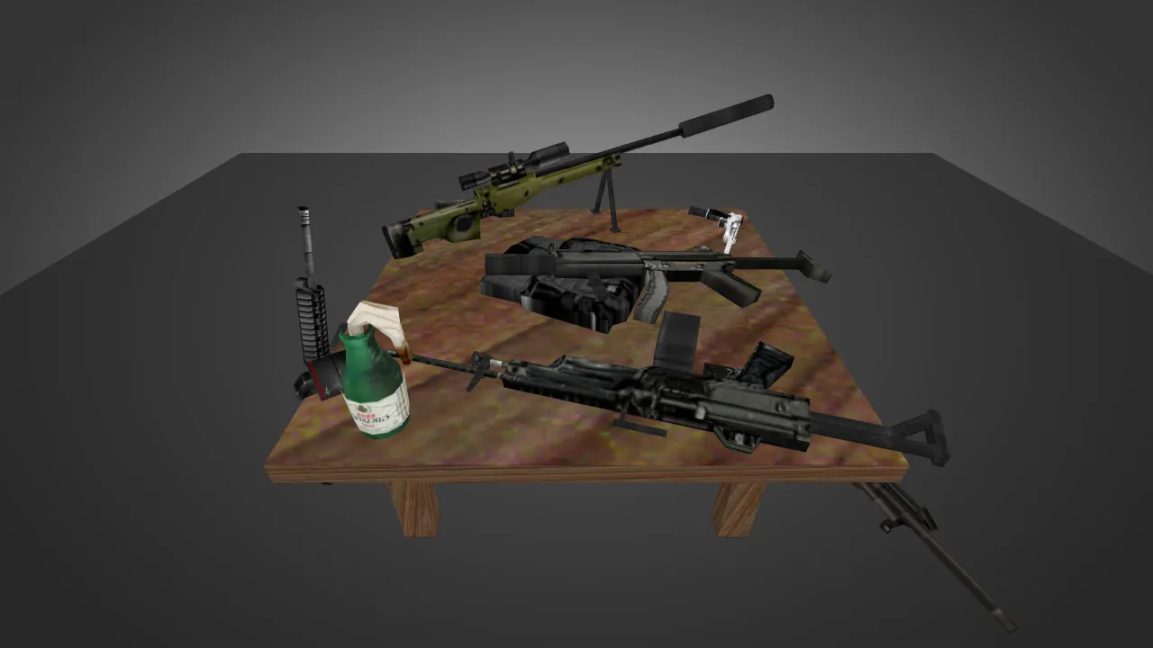Скачать Модель «Weapons and Equipment for Chicken» для CS 1.6 - Уникальный скин - Скриншот