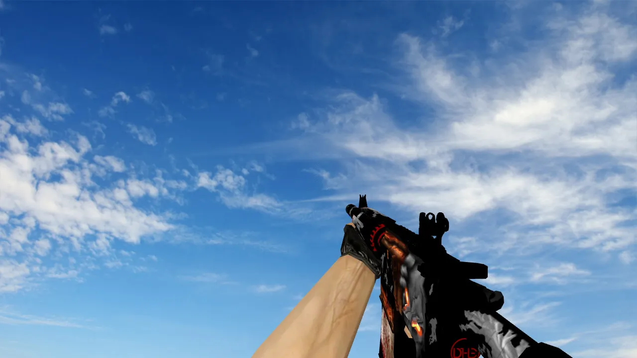 Скачать Модель M4A4 Executioner v_m4a1 p_m4a1 w_m4a1 для CS 1.6: звуки, анимация осмотра, текстуры и установка - Скриншот