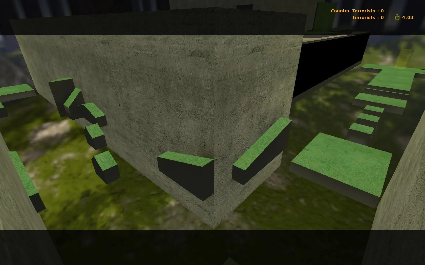 Скачать deathrun_greenjungle для CS 1.6: карта Deathrun, точки, роли, .nav, оптимизация wpoly/epoly - Скриншот