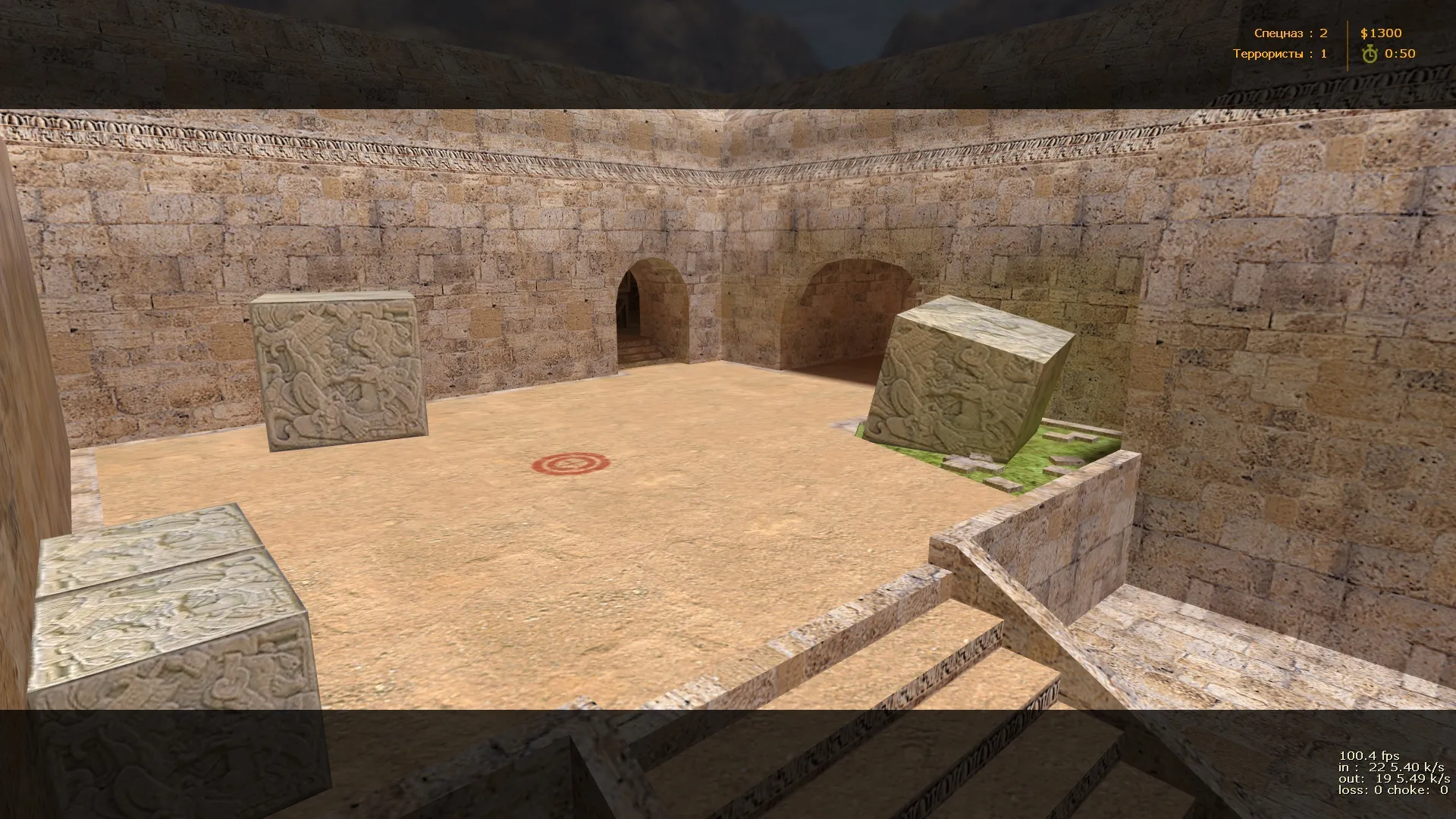 de_dus2tec — DE карта для CS 1.6: ацтек + dust2 план, точки для Т/КТ, .nav и оптимизация — скриншот 6