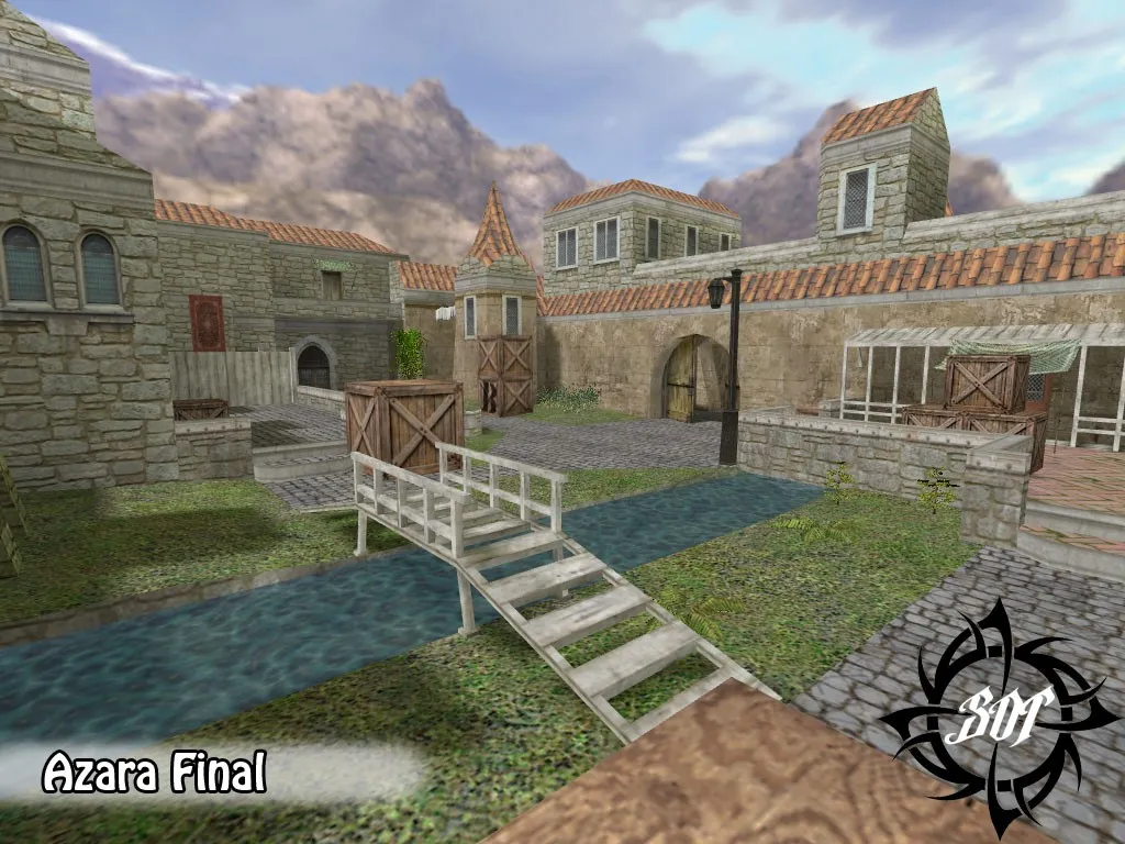 Скачать de_azara_final для CS 1.6: тактика за Т и КТ, точки, .nav, оптимизация карты - Скриншот