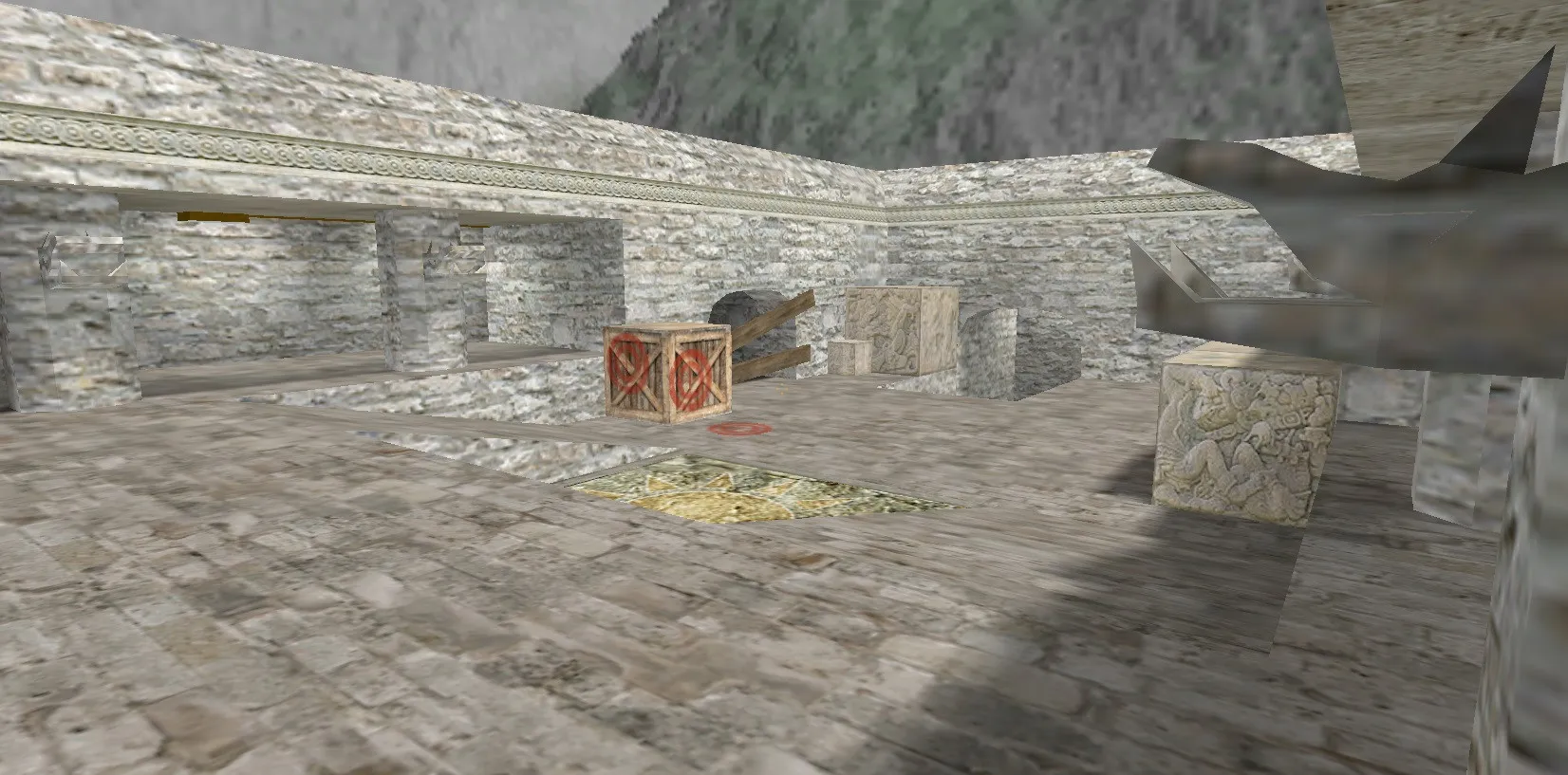 de_aztec5 карта для CS 1.6: тактика за Т и КТ, точки, .nav, оптимизация, wpoly/epoly — скриншот 2
