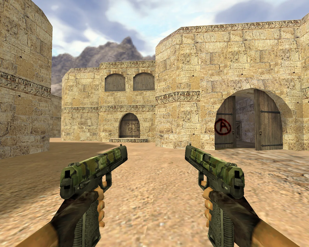 Скачать Модель «Два USP Камуфляж» для CS 1.6: Четкая и стильная - Скриншот