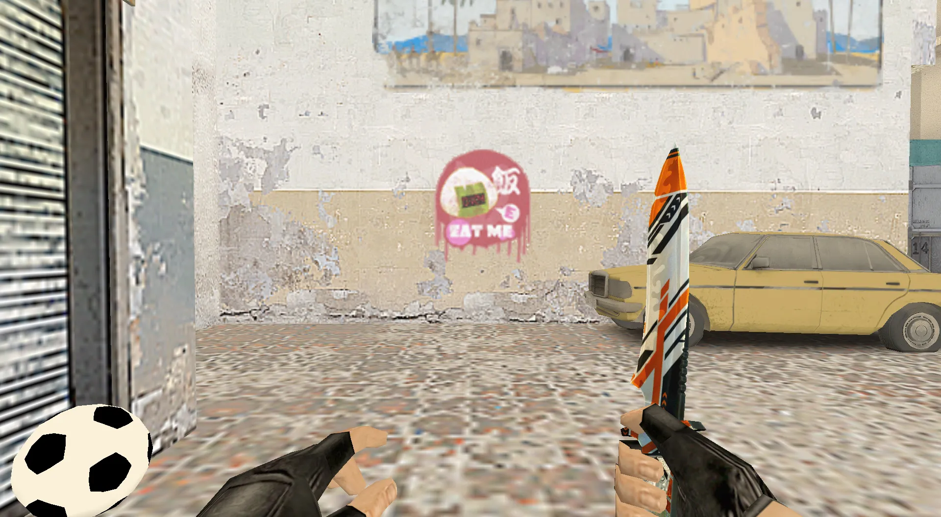 Скачать Граффити «Рисовая бомба» для CS 1.6 - Уникальные скины по мотивам CS:GO - Скриншот