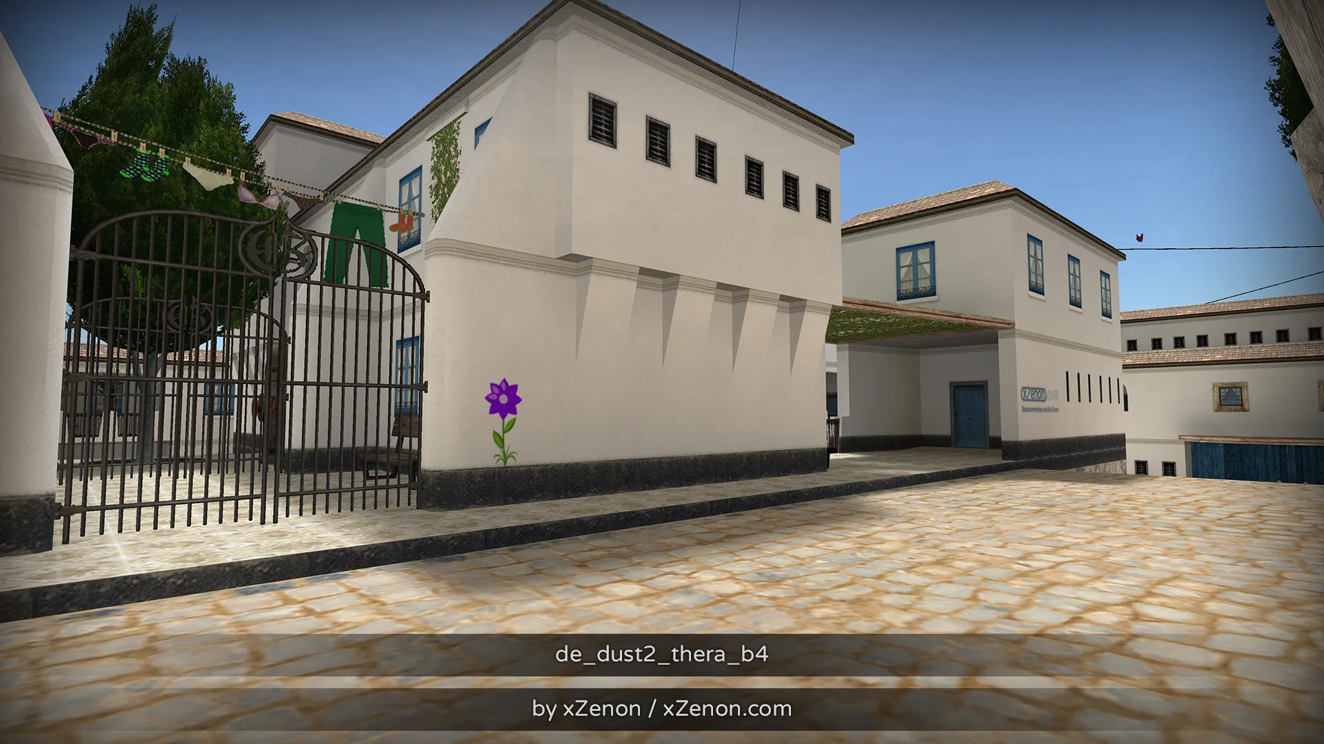 Карта de_dust2_thera_b3 для CS 1.6: тактика за CT и T, точки, маршруты, боты (.nav), оптимизация — скриншот 20