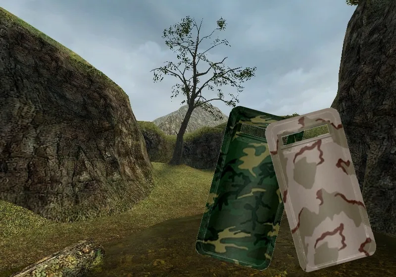 Скачать Модель «Camo Shield Pack» для CS 1.6: v_ / p_ / w_ щиты, звуки и анимации осмотра - Скриншот