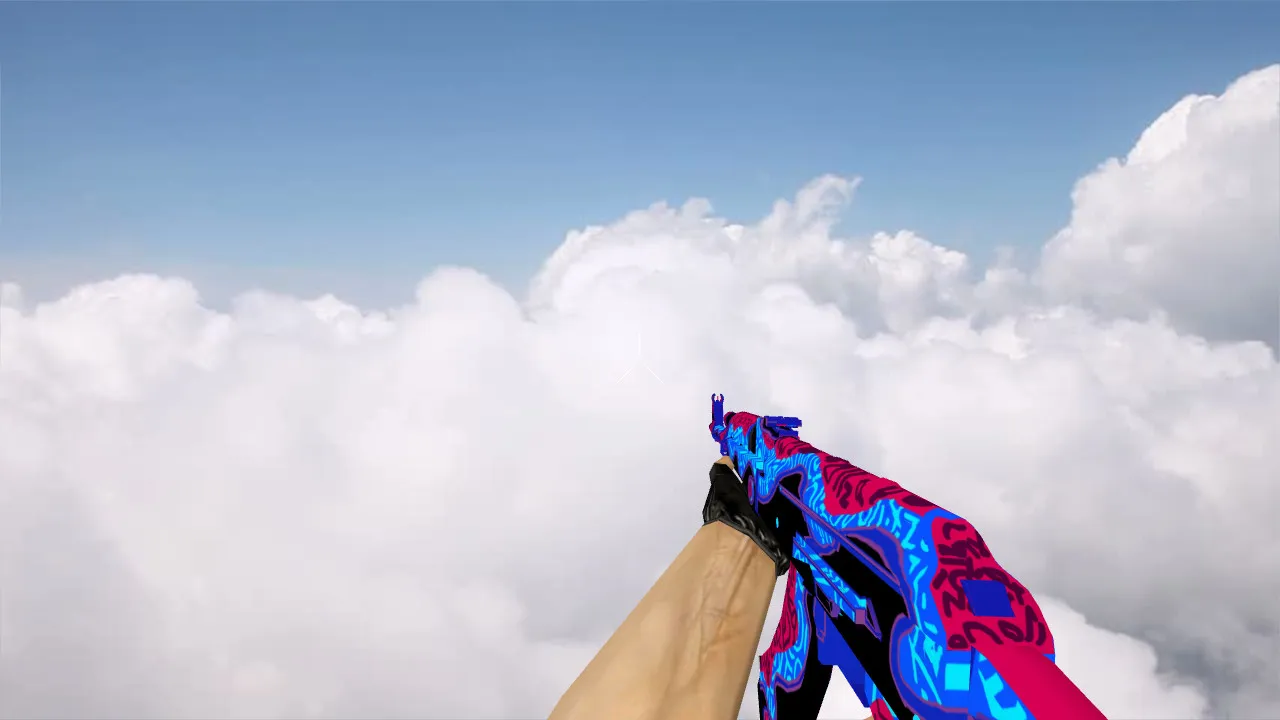 Скачать Модель AK-47 Red Ice для CS 1.6 - Получите уникальный скин - Скриншот