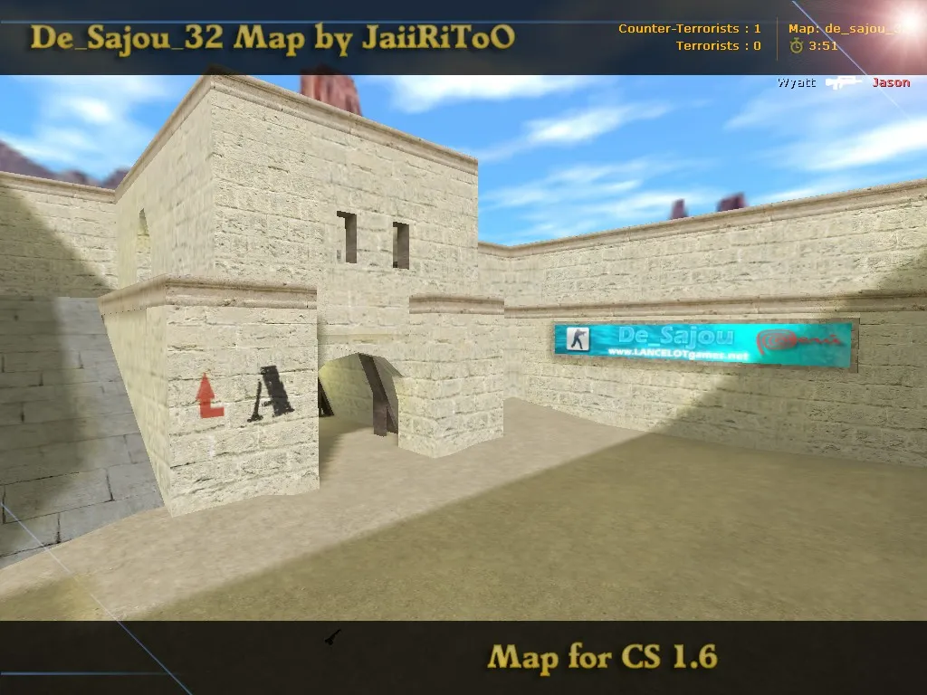 Скачать Карта de_sajou_32 для CS 1.6 - детальный обзор и тактики - Скриншот