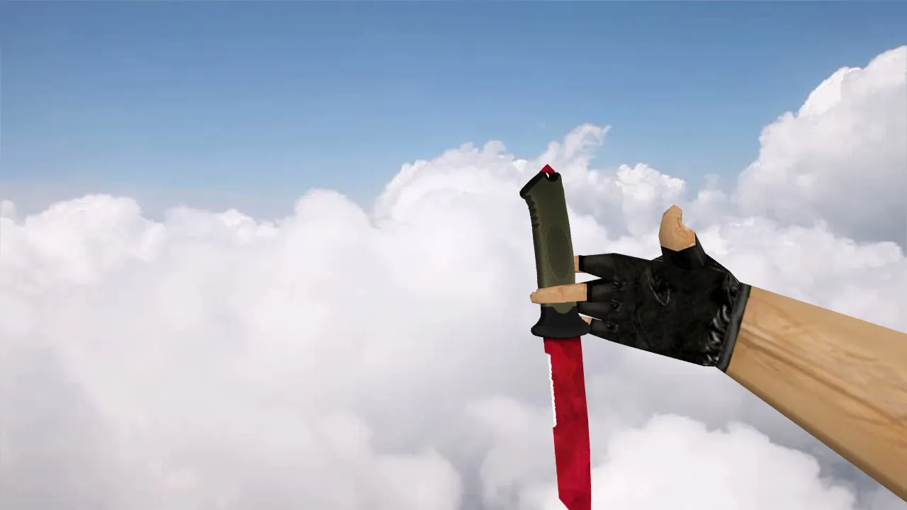 Модель v_ и p_ «Ursus Knife Ruby» для CS 1.6: звуки, анимация осмотра, текстуры — скриншот 3