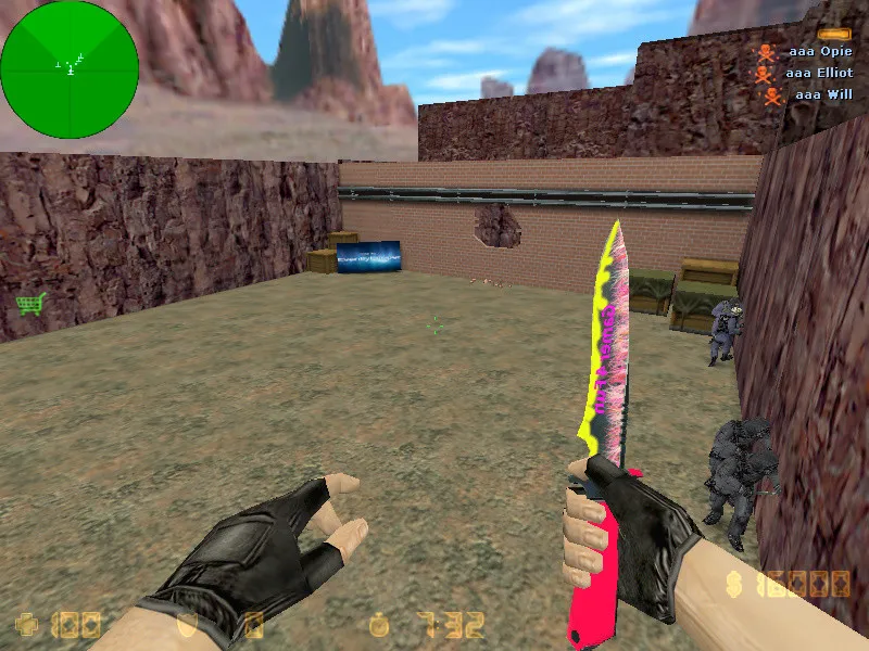 deathrun_mountshape для CS 1.6: тактики, .nav для ботов, баланс сторон и оптимизация карты — скриншот 2