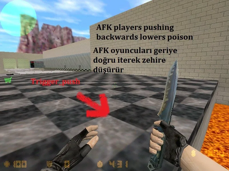 deathrun_galaxy_v1 для CS 1.6: карта deathrun, точки, боты с .nav, оптимизация wpoly/epoly — скриншот 9