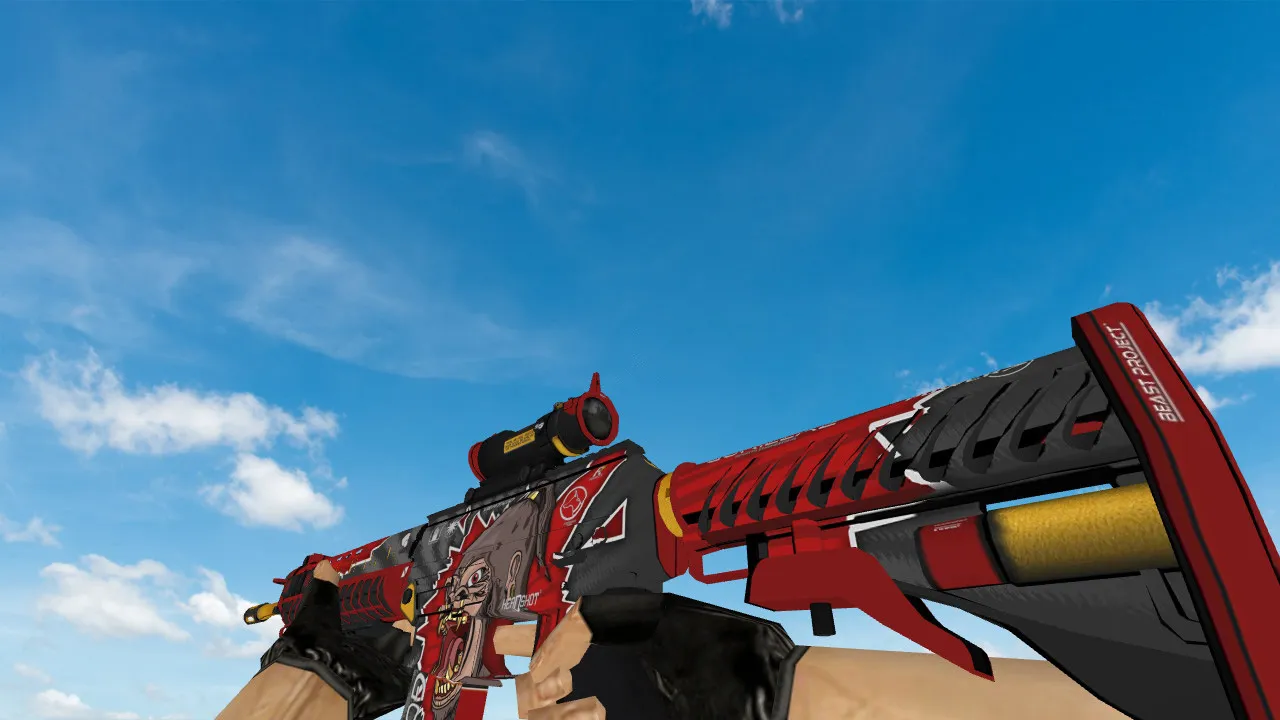 Скачать Модель SG 553 Beast Project для CS 1.6 - Уникальный стиль и качество - Скриншот