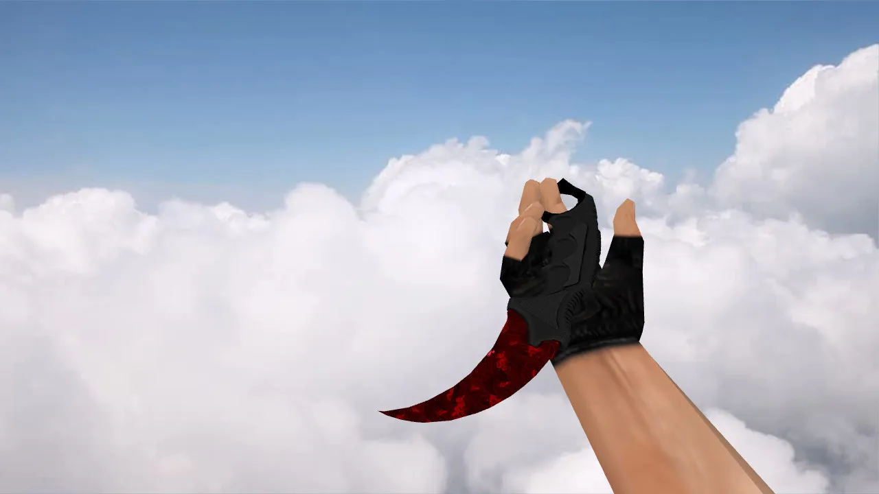 Скачать Модель ножа Karambit Storm v_ для CS 1.6: p_ и w_ модели, звук, анимация осмотра - Скриншот