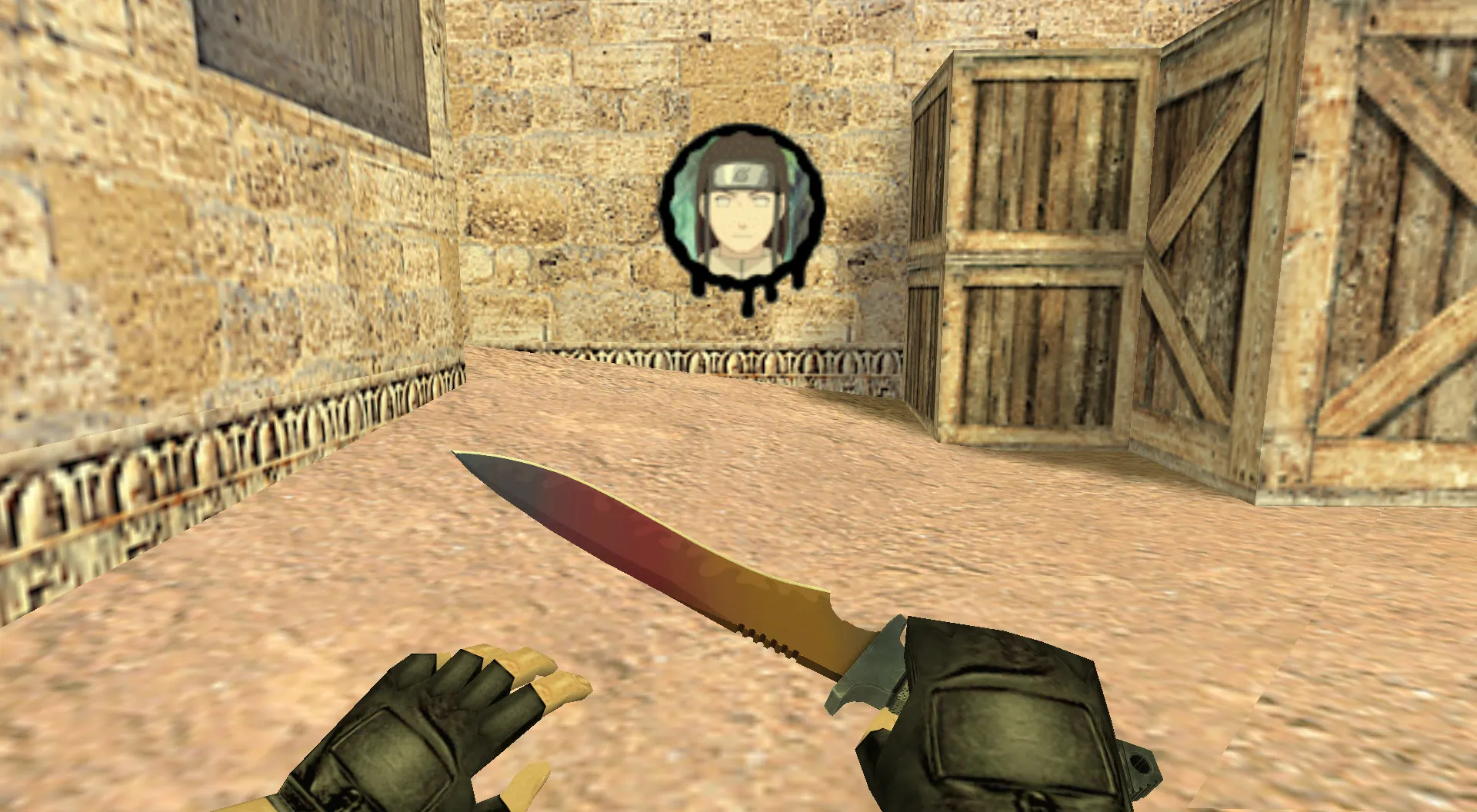 Скачать Граффити «Неджи Хьюга» для CS 1.6 - Аниме Граффити для Игроков - Скриншот