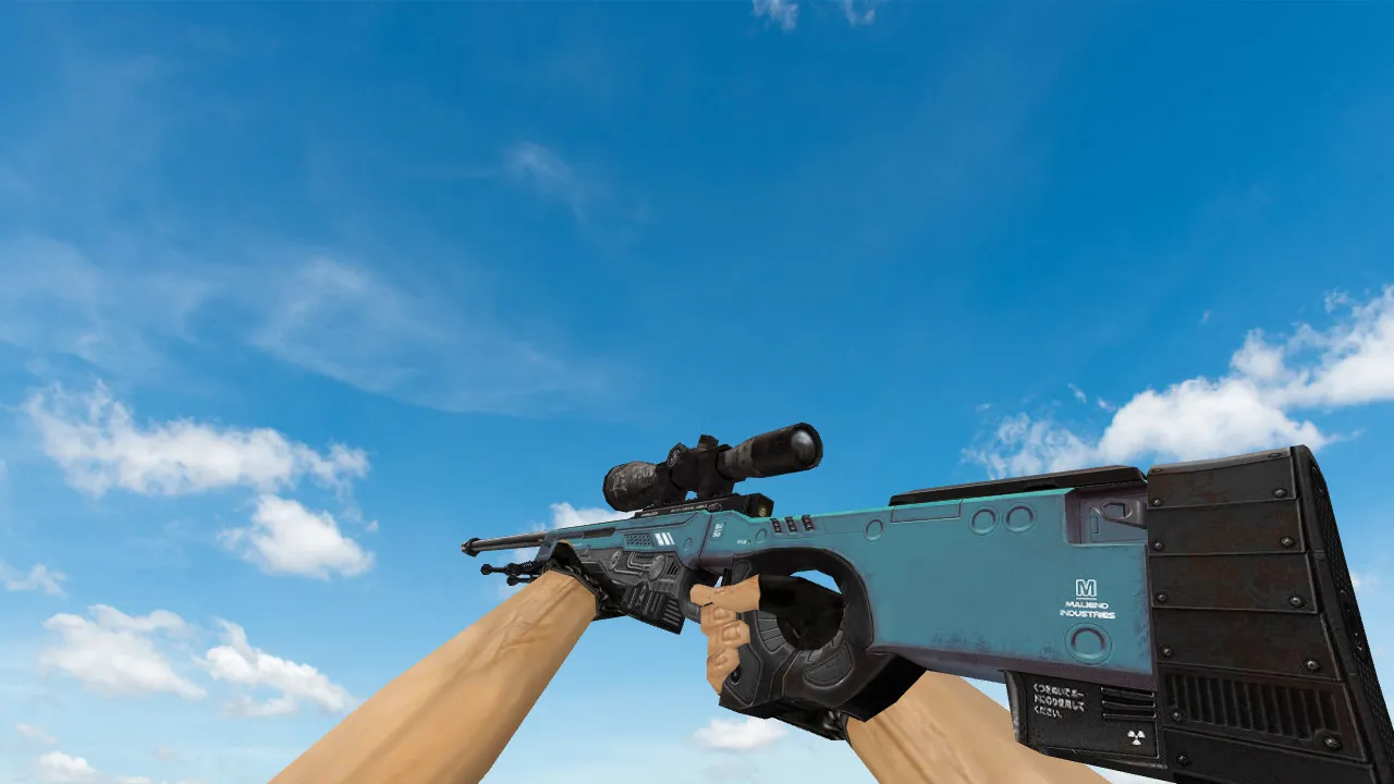 Скачать Модель «AWP Annihilator Blue» для CS 1.6: уникальный скин - Скриншот