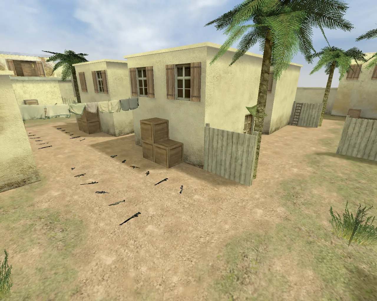 Скачать Карта fy_tuscan для CS 1.6: быстрый раунд, баланс сторон, точки под респаун и контроль проходов - Скриншот