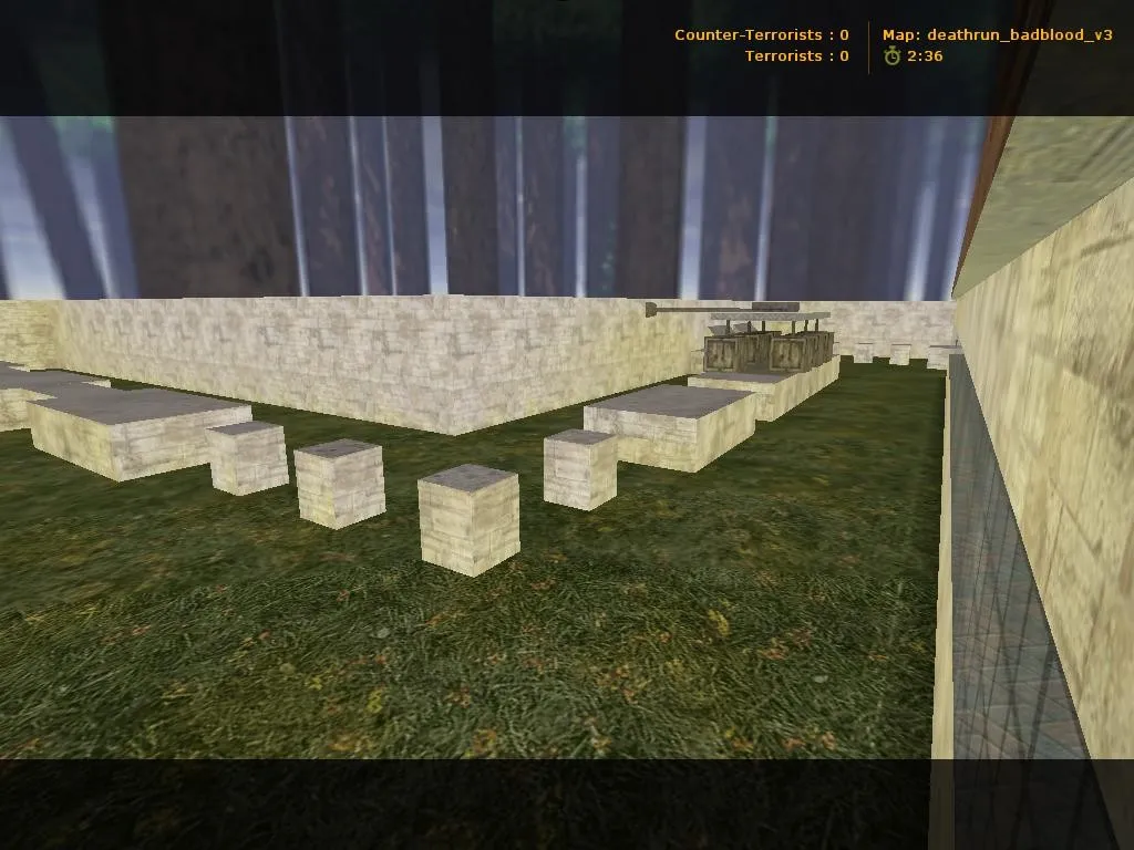 Скачать deathrun_badblood_v3 для CS 1.6: тактики, точки, .nav и оптимизация карты - Скриншот