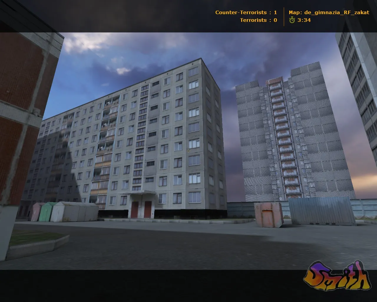 Скачать de_gimnazia_rf — карта для CS 1.6: точки, раунды, баланс сторон и оптимизация под FPS - Скриншот