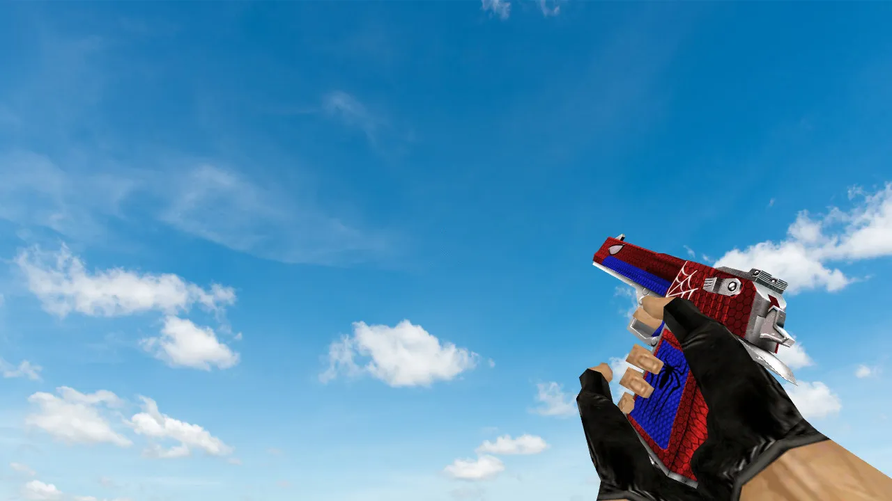 Скачать Модель Default Deagle Spiderman для CS 1.6 - Уникальный скин - Скриншот