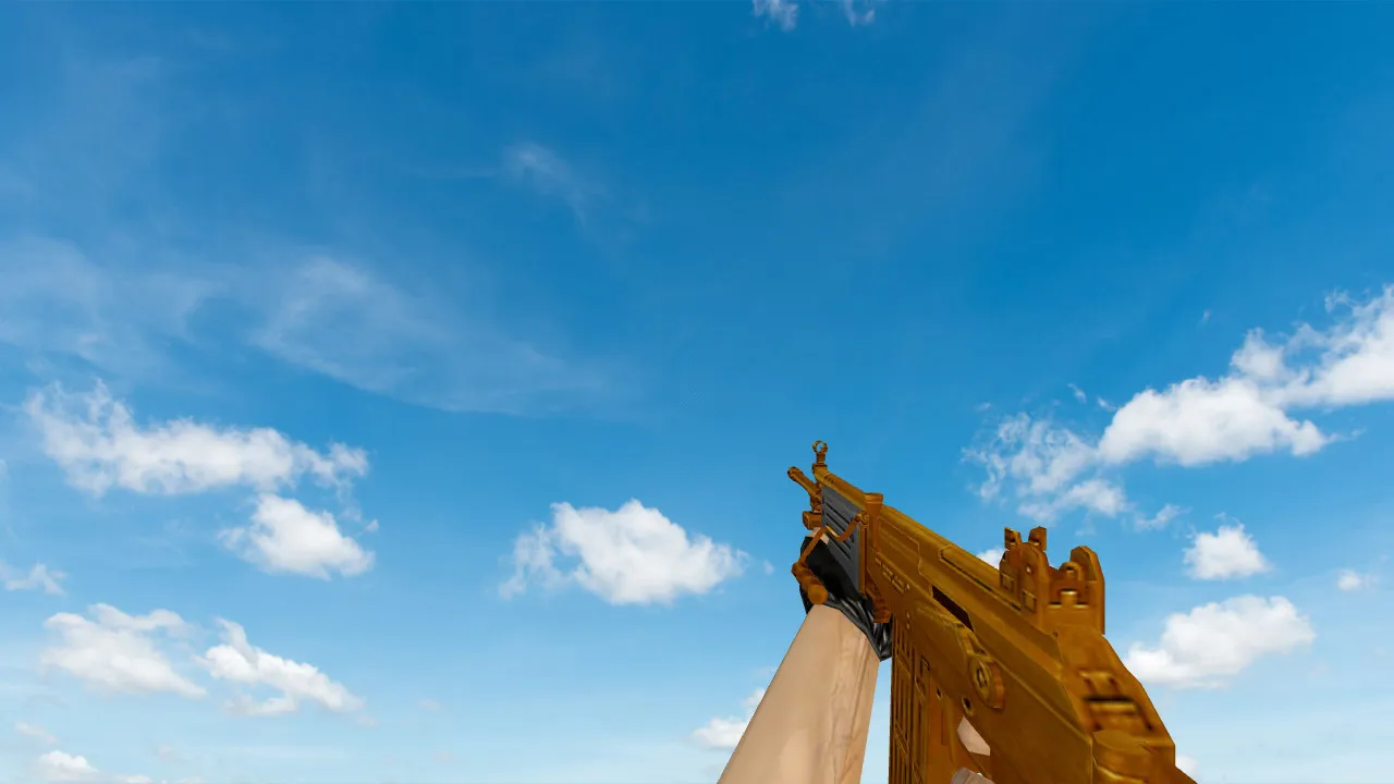 Пак моделей оружия «Gold Weapons Pack V3» для CS 1.6: v_ p_ w_ модели, звуки, анимация осмотра — скриншот 11