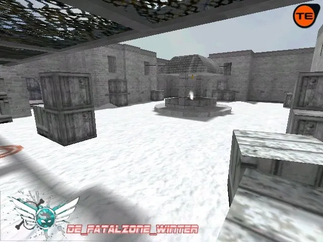 Скачать de_fatalzone_winter для CS 1.6: зимняя DE-карта, точки под заход, .nav для ботов, оптимизация wpoly/epoly - Скриншот