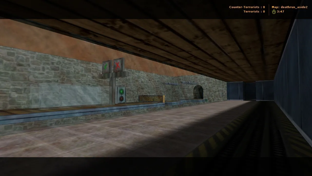 Скачать deathrun_aside2 для CS 1.6: карта deathrun, точки, раунды и настройки для стабильной игры - Скриншот