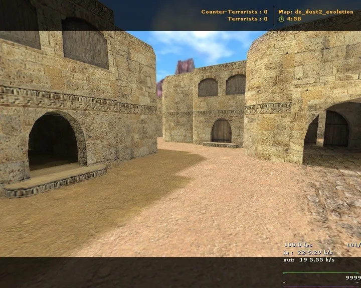 Скачать de_dust2_evolution для CS 1.6: точки, тактики за T/CT, оптимизация и запуск без сюрпризов - Скриншот