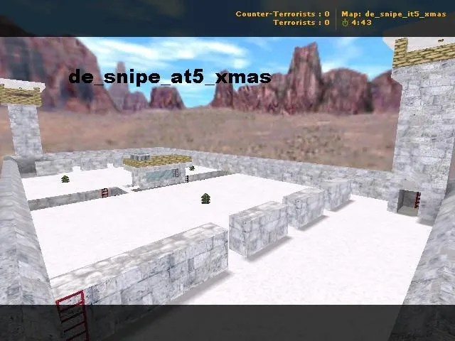 Скачать Карта de_snipe_it5_xmas для CS 1.6 - тактика и особенности - Скриншот