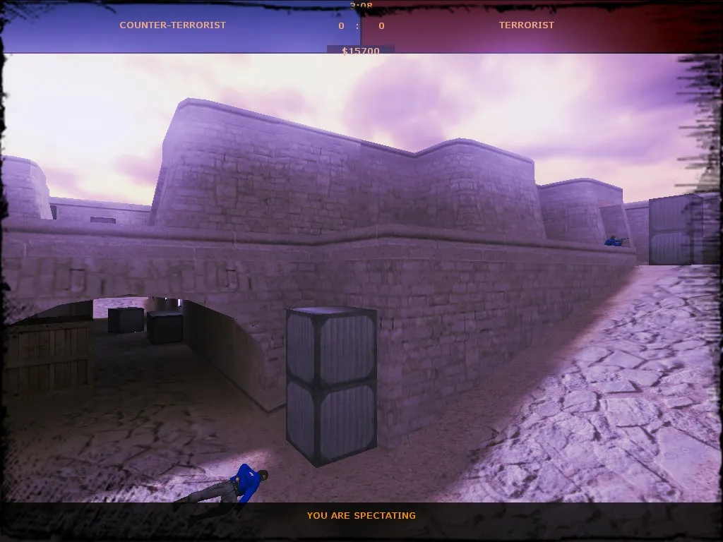 Скачать de_dust2on2 для CS 1.6: баланс сторон, точки на A/B и боты с .nav - Скриншот