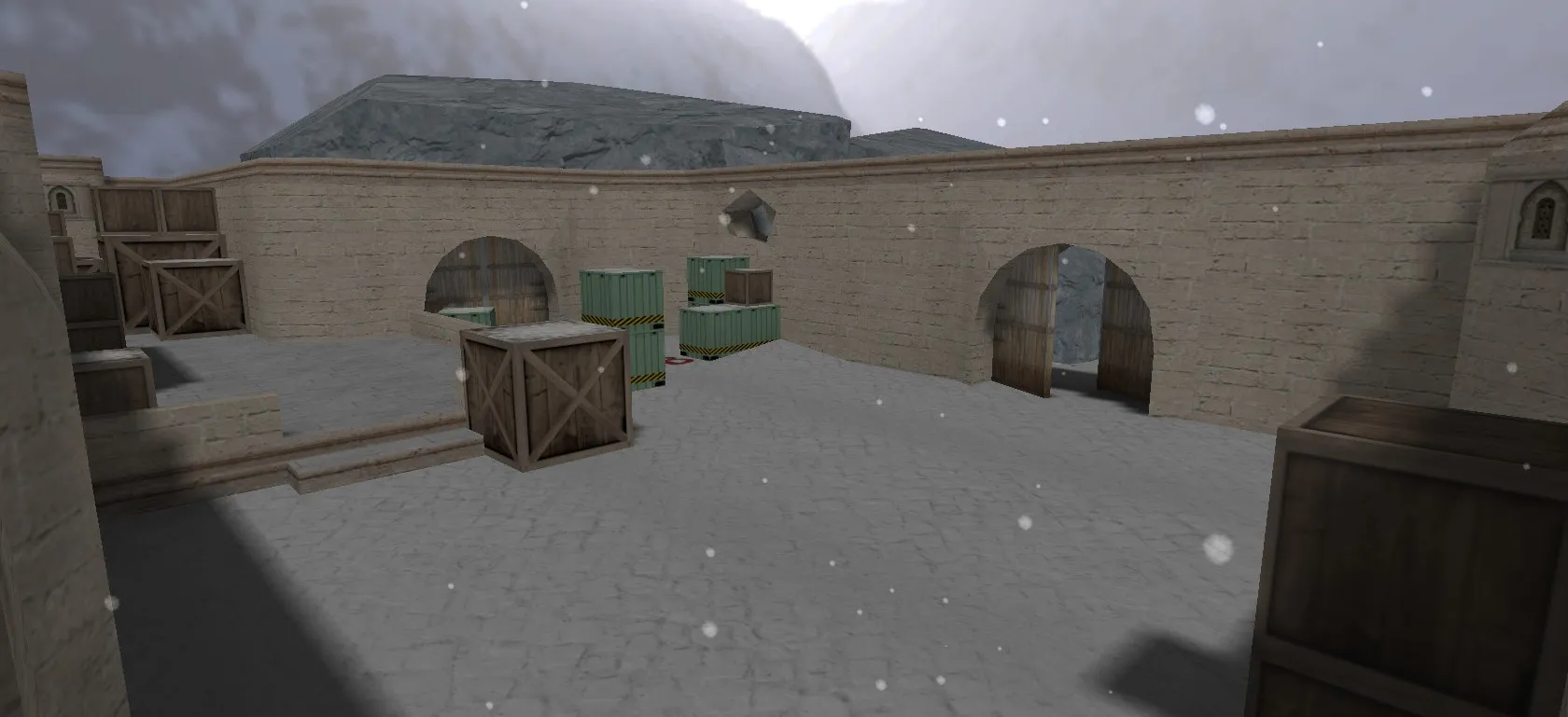 Скачать de_dust2_winter_csco — зимняя DE_Dust2 карта для CS 1.6: точки, раунды, оптимизация и боты - Скриншот