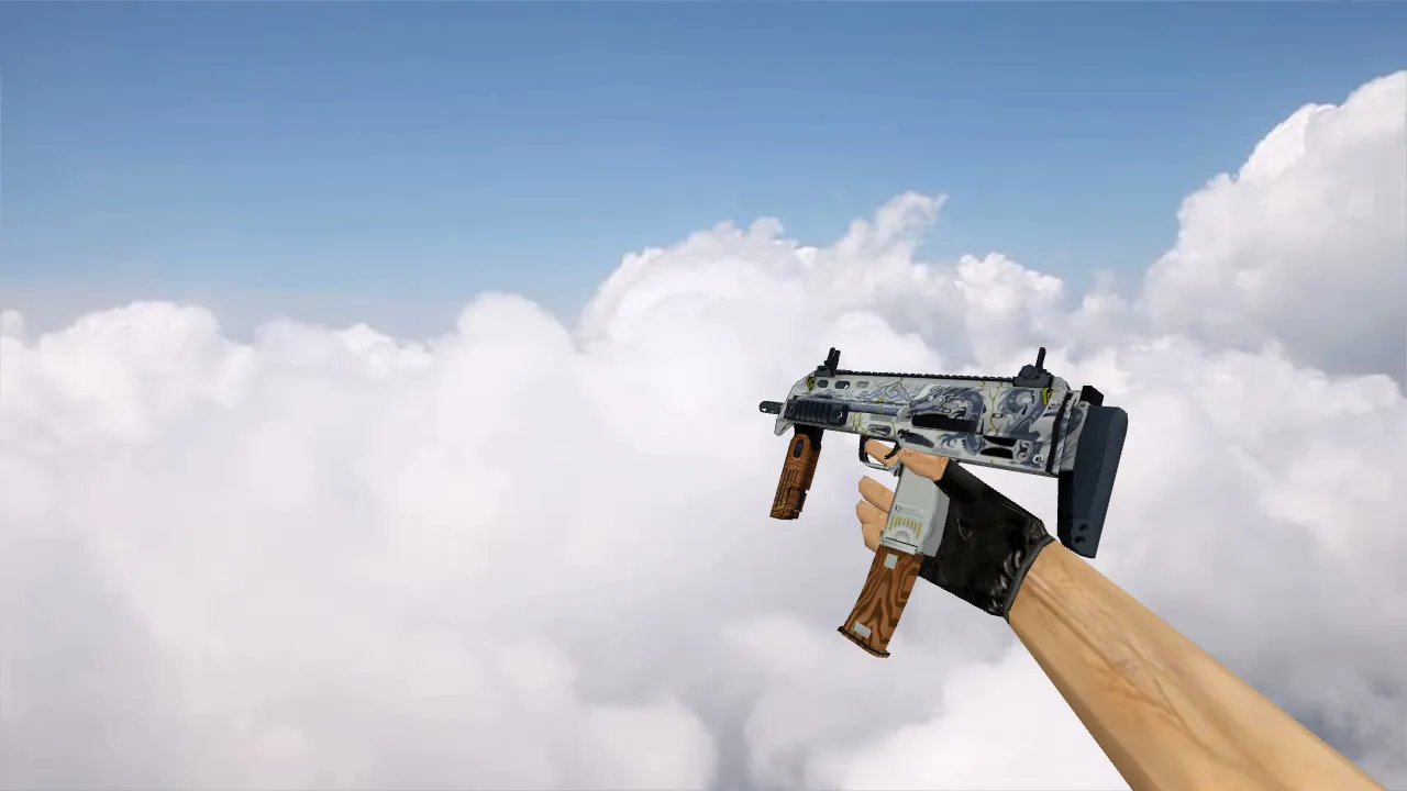 Модель MP7 Kintsugi для CS 1.6 - качественная замена MP5 — скриншот 1