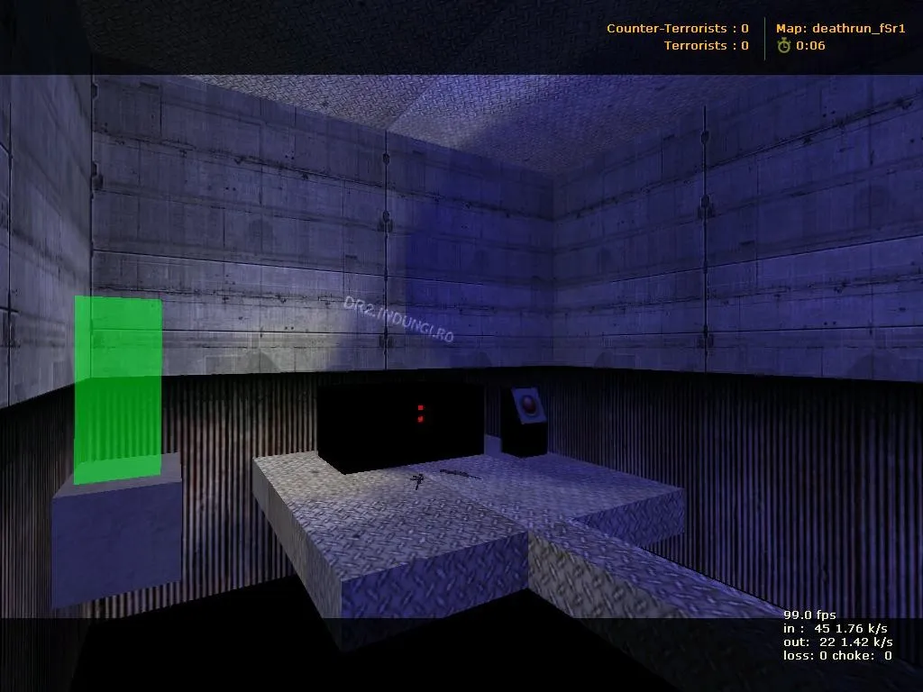 Скачать deathrun_fsr для CS 1.6: карта Deathrun, раунды, точки, .nav, оптимизация для плавной игры - Скриншот