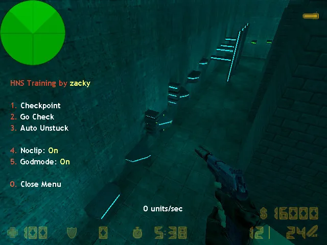 deathrun_blue_x — карта deathrun для CS 1.6: точки, раунды, .nav и оптимизация — скриншот 9