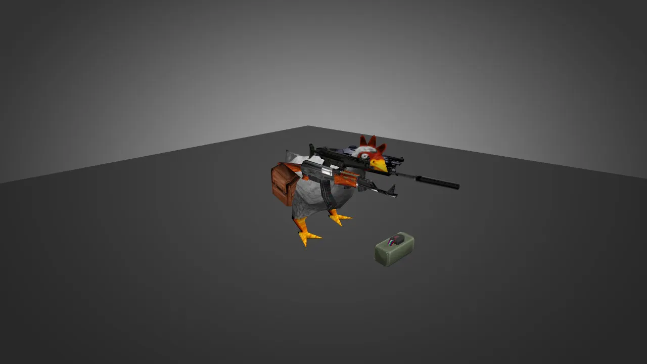 Скачать Модель «Die-Hard Chicken» для CS 1.6 - Уникальный скин для Вашего героя - Скриншот
