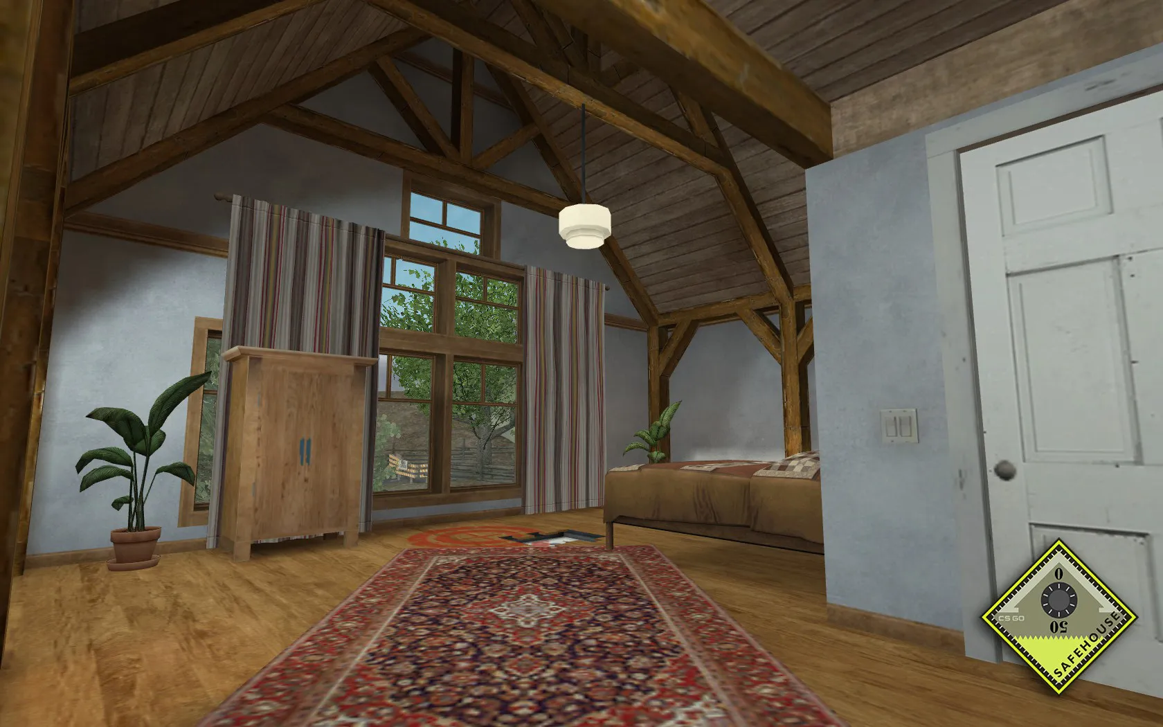 Скачать Карта de_safehouse_csgo для Counter-Strike 1.6: Тактика и особенности - Скриншот